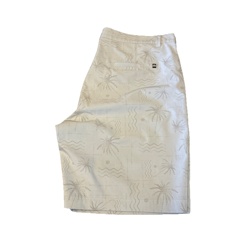 Shorts Travis Mathew Golf Men's 38W River Surfing 9" Inseam Dream Blue Palm Tree